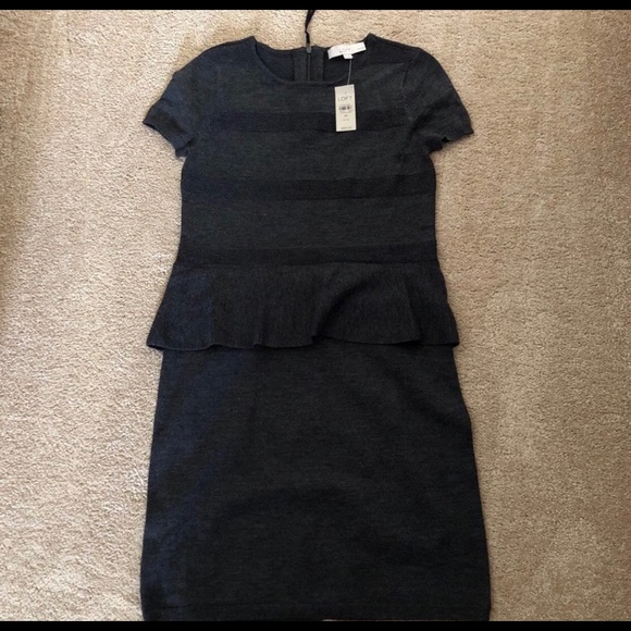 LOFT Dresses & Skirts - Peplum Sweater Dress NWT LOFT Dresses & Skirts - Peplum Sweater Dress NWT